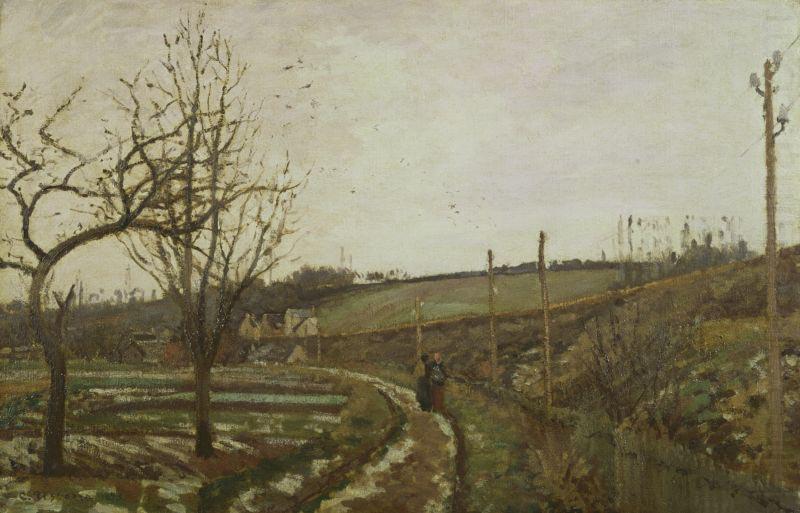 Camille Pissarro Winter Landscape